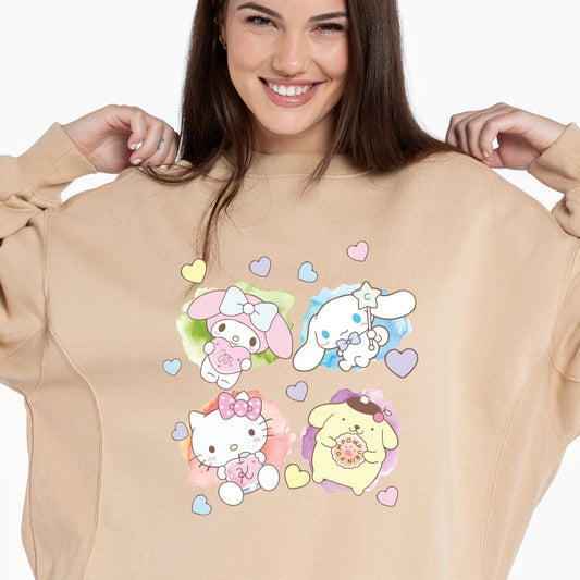 Kawai Cinnamon, Kitty and friends Sweater, Fall vibes