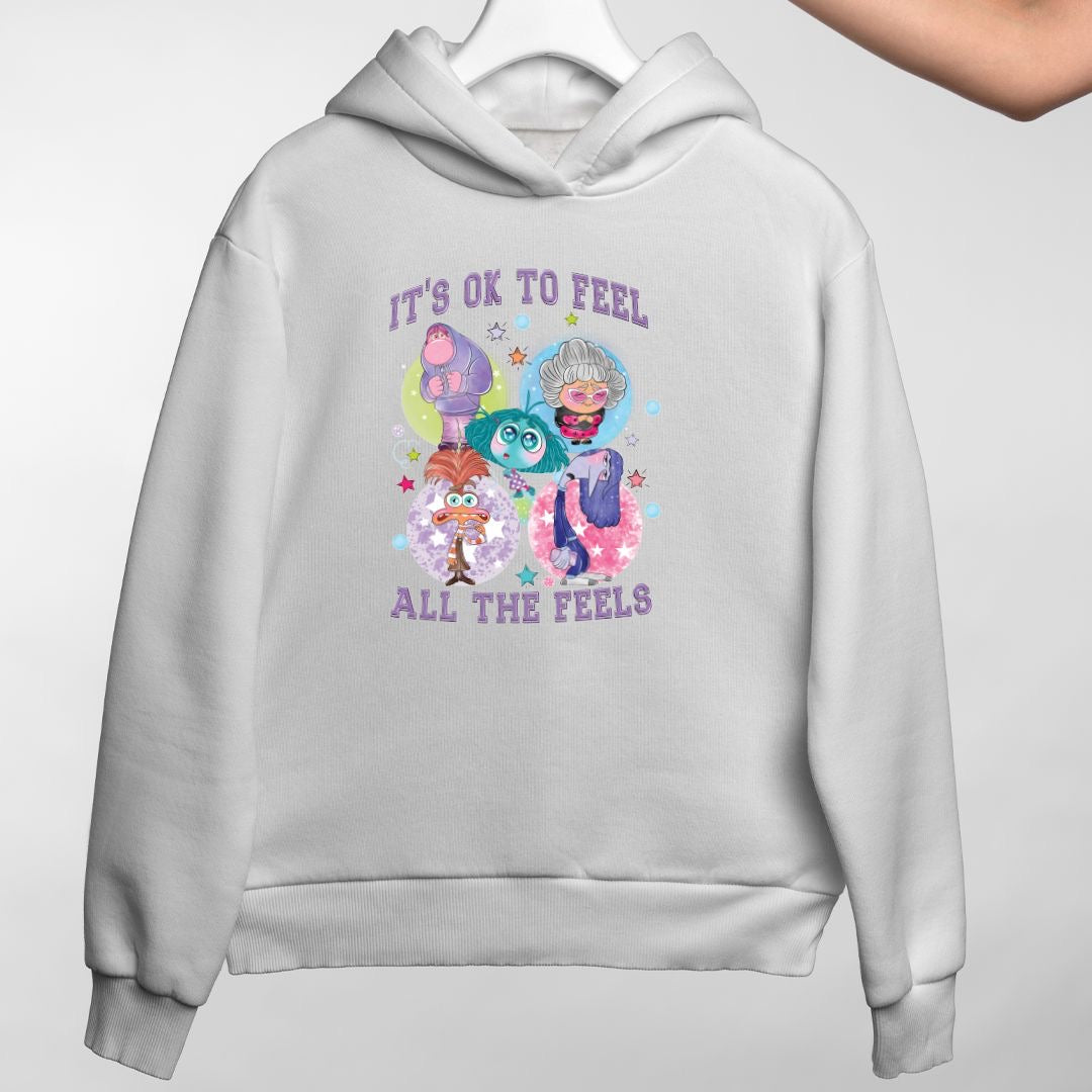 Its ok to feel all the feelings hoodie