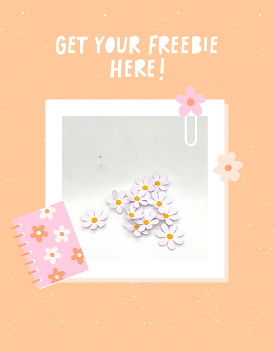 A free gift for you, Daisy's Flower, freebie, free file
