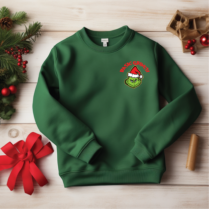 Basic Grinch sweatshirt, clothing , green Christmas,