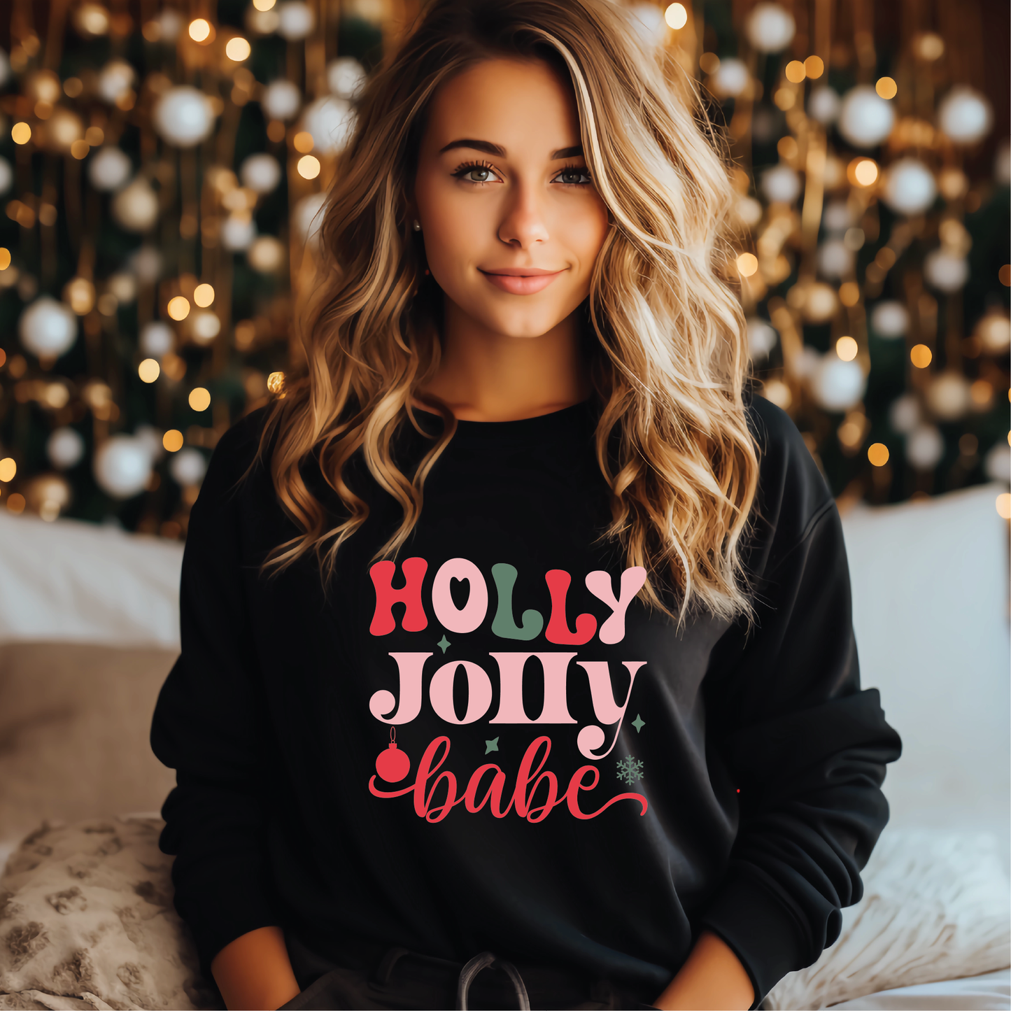 Holly Jolly Baby Sweatshirt, Christmas, Jolly Christmas, holly jolly