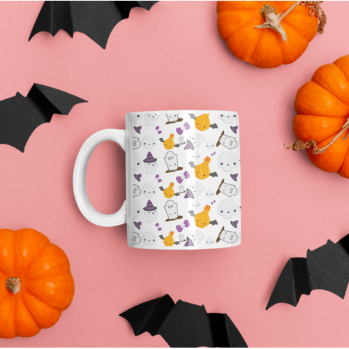 Poison and Ghost Sublimation Wrap PNG, mug design, sublimation design, mug halloween, halloween shop