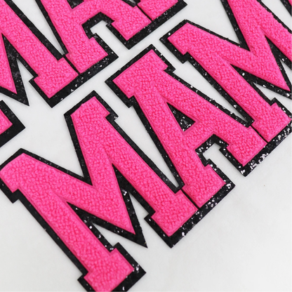 Mama Hot Pink- chenille patch